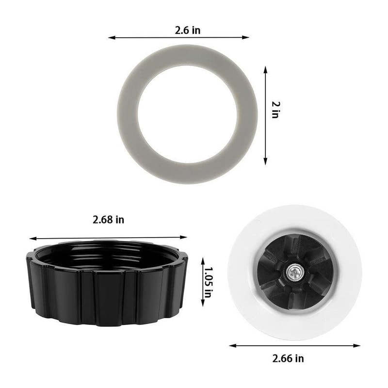 Hamilton Beach Blender Gasket Seal Ring & Blade Replacement Kit Durable Leak Proof Seal