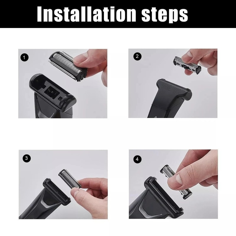 Premium Manscaped Replacement Blades Stainless Steel Lawn Mower 50 Trimmer Blades Refills 3
