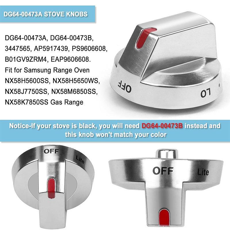 Premium Replacement Gas Range Knob Durable Burner Control Knobs