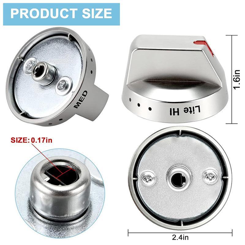 Premium Replacement Gas Range Knob Durable Burner Control Knobs