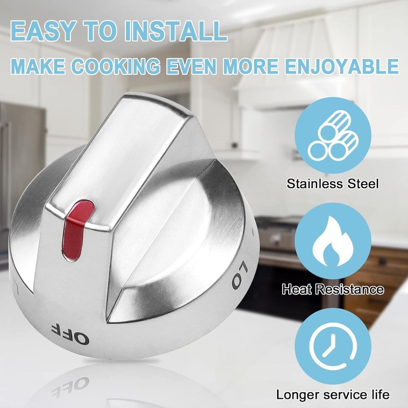 Premium Replacement Gas Range Knob Durable Burner Control Knobs