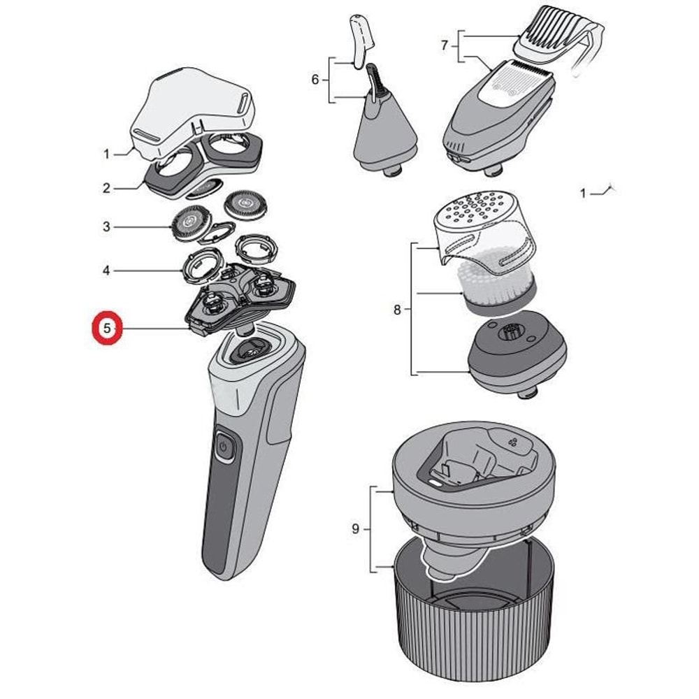 Premium Philips Shaver Head Bracket Replacement For S Series 5