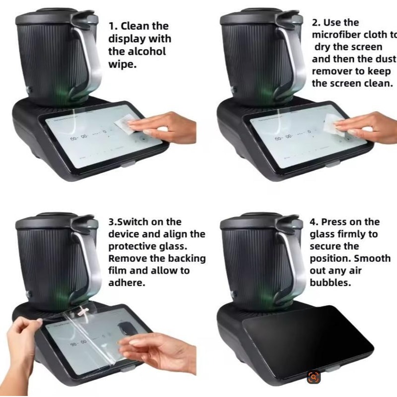 Premium Tempered Glass Screen Protector For Thermomix TM7 Ultra Thin Scratch Resistant Display 4