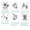 Premium Shaver Replacement Heads For SP9860 9863 9880 Series 4