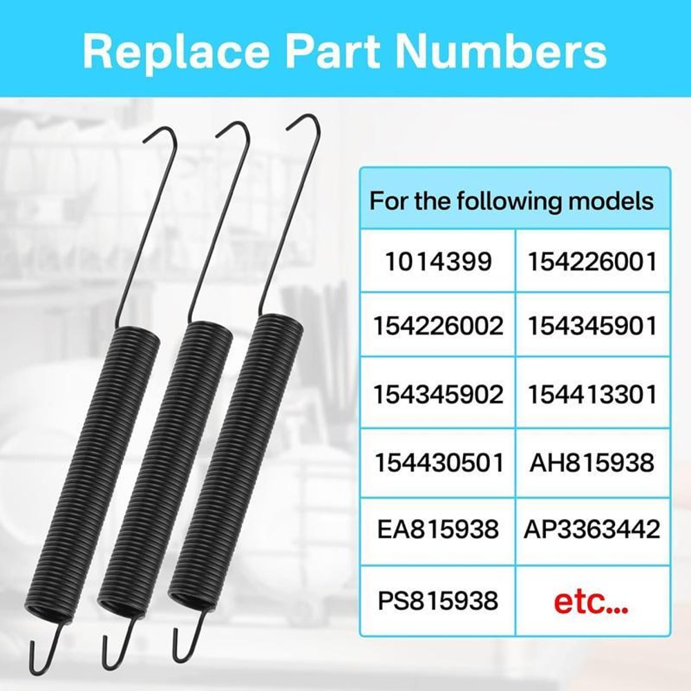 Dishwasher Door Spring Replacement For Frigidaire Kenmore 3