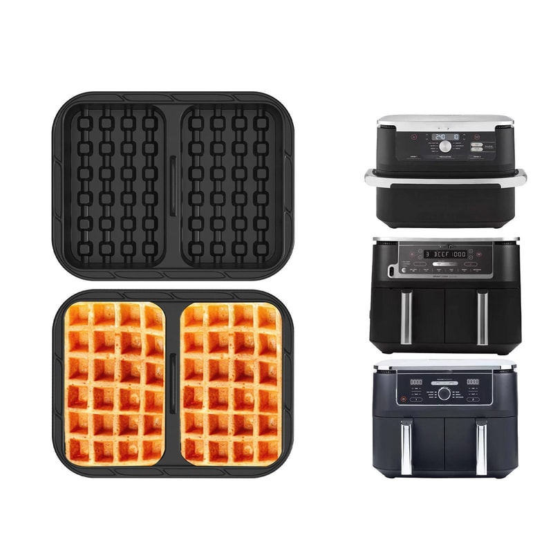 Premium Air Fryer Waffle Mold Silicone Baking Pan