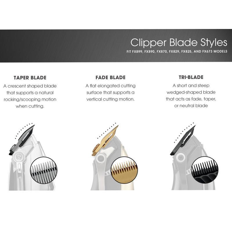 Compatible Replacement Blade Head Set For FX870 FX825 Clippers Precision Fade Taper Blades 4