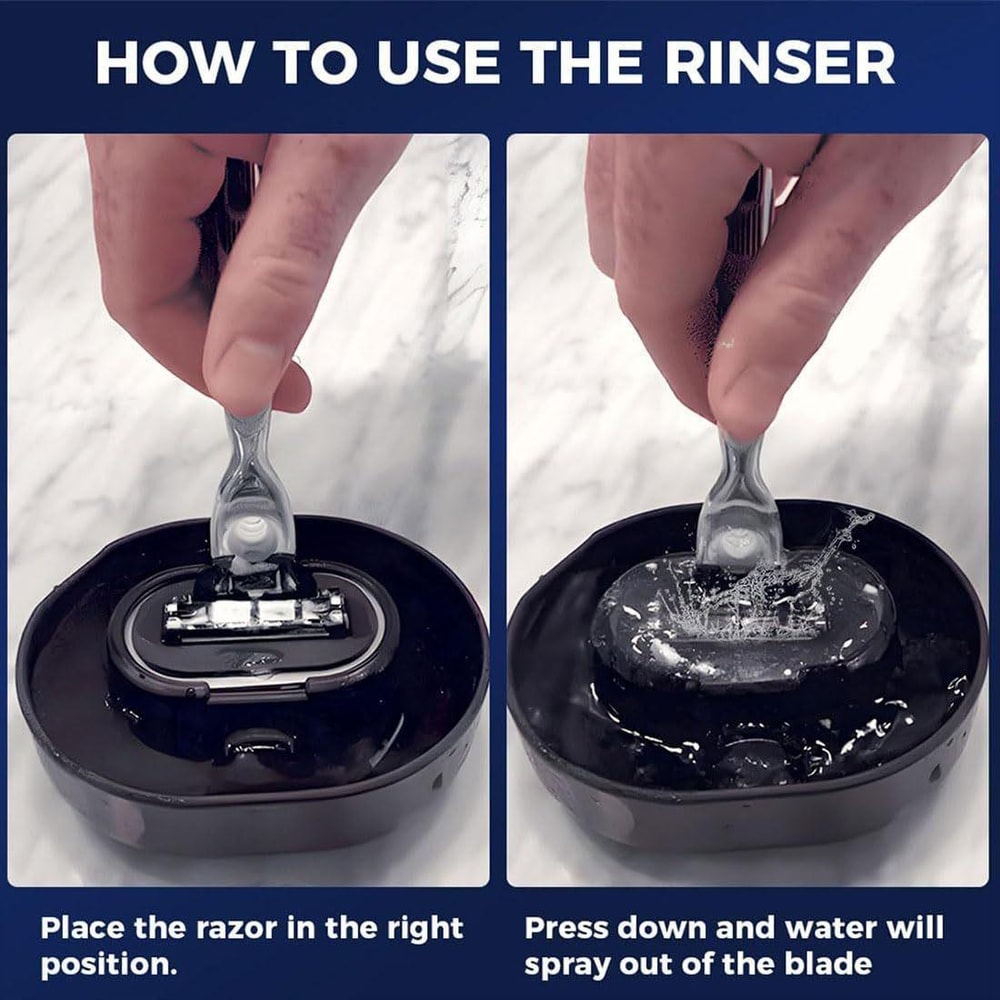 Manual Razor Rinser Cleaner Water Saving Razor Cleaner For Quick Shaving Maintenance 4