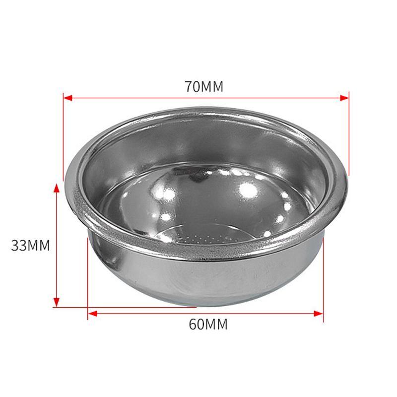 Precision Espresso Portafilter Basket Stainless Steel Spherical Base For Even Extraction 4