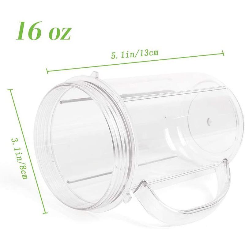 Magic Bullet Replacement Cups 4 Pack With Handles And Color Rings 1