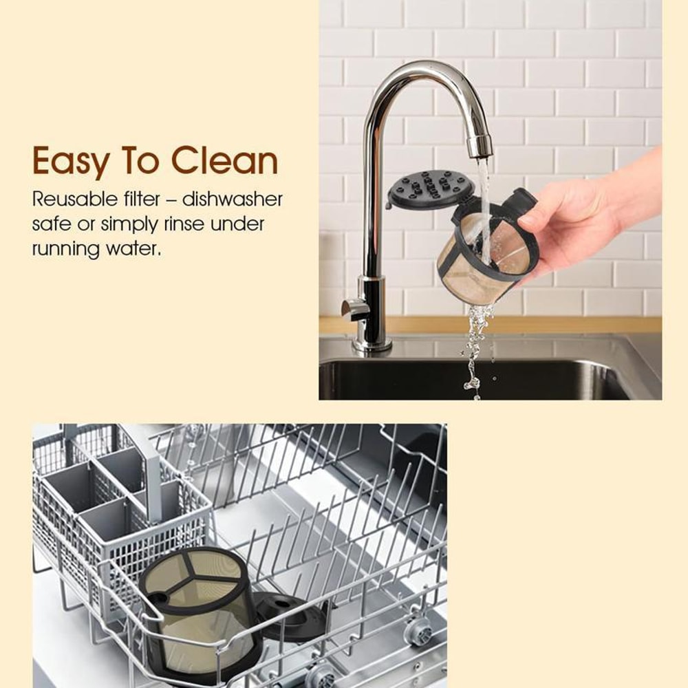 Reusable Stainless Steel Coffee Filter For Ninja Coffee Makers Permanent Mesh Replacement 4