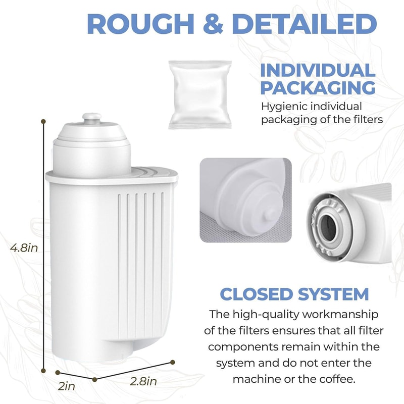 Premium Active Carbon Water Filter For Bosch Siemens EQ Series Coffee Machines Replacement Cartridg 4