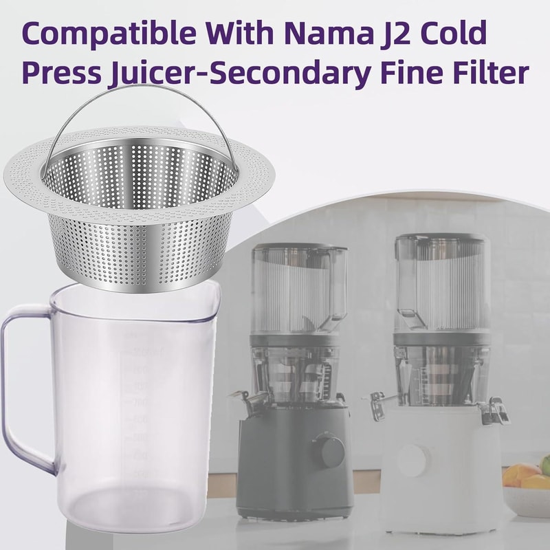 Fine Pulp Strainer Stainless Steel Filter For Smooth Cold Press Juice 1