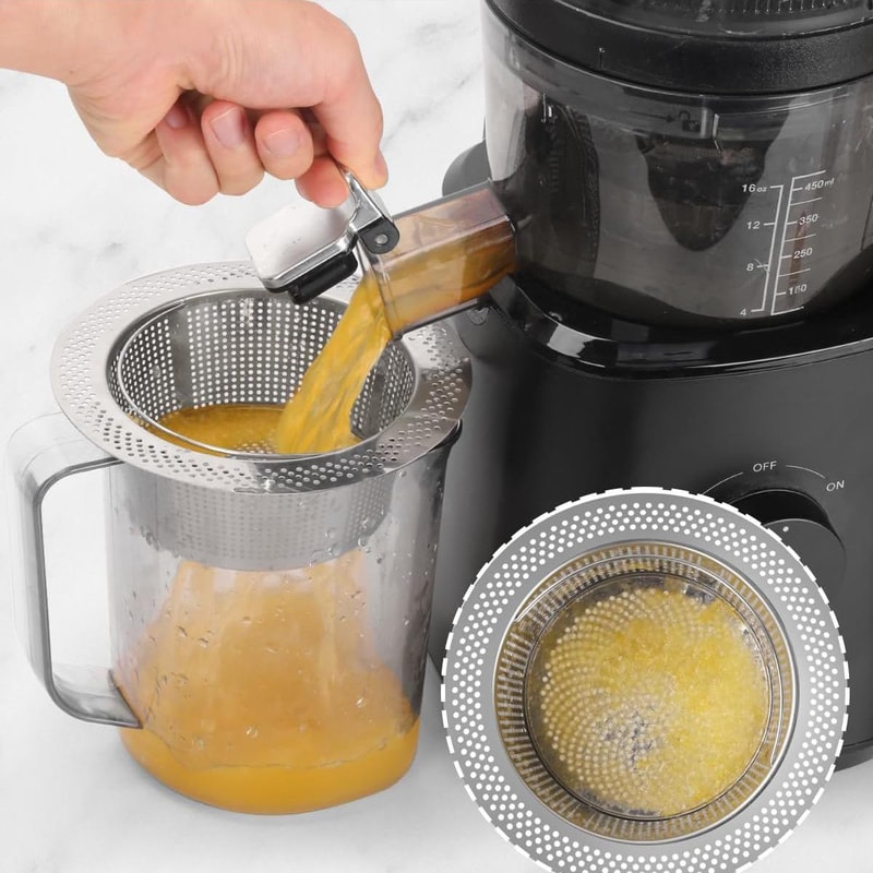 Fine Pulp Strainer Stainless Steel Filter For Smooth Cold Press Juice 5