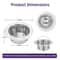 Fine Pulp Strainer Stainless Steel Filter For Smooth Cold Press Juice 6