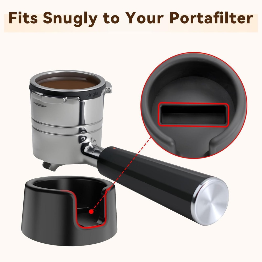 ES601 Portafilter Tamping Stand Non Slip Espresso Tamping Station Base
