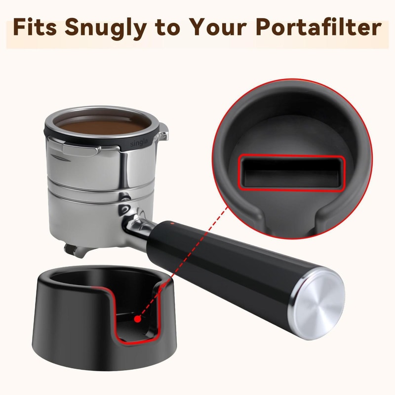 ES601 Portafilter Tamping Stand Non Slip Espresso Tamping Station Base