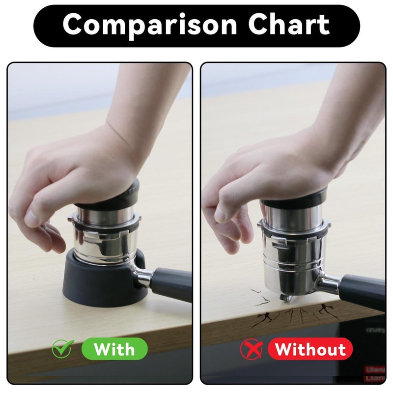 ES601 Portafilter Tamping Stand Non Slip Espresso Tamping Station Base