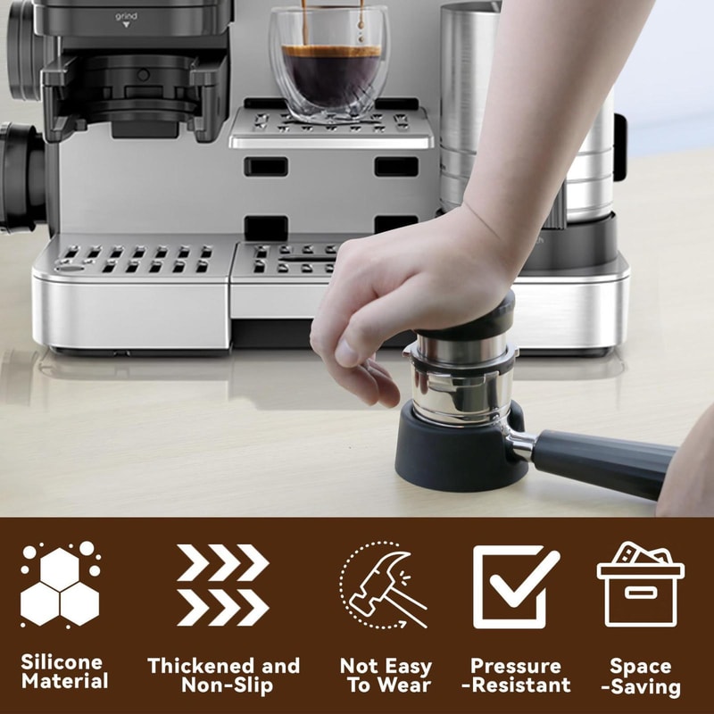 ES601 Portafilter Tamping Stand Non Slip Espresso Tamping Station Base
