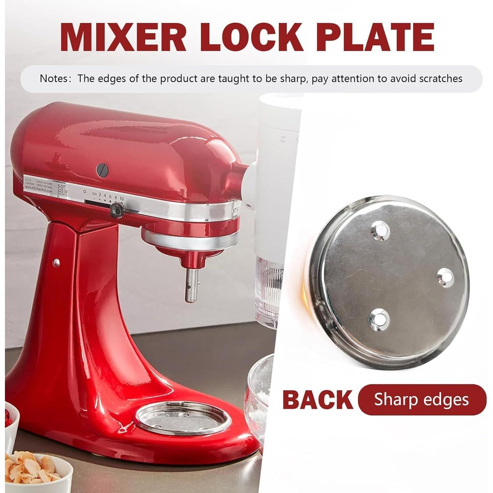 Mixer Bowl Screw Cap Replacement Stainless Steel For KitchenAid Whirlpool Kenmore Mixers 1