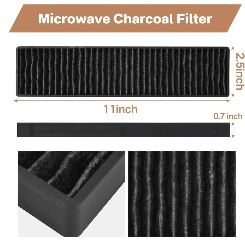 GE Microwave Charcoal Filter Replacement For Odor Removal Air Purifier 2
