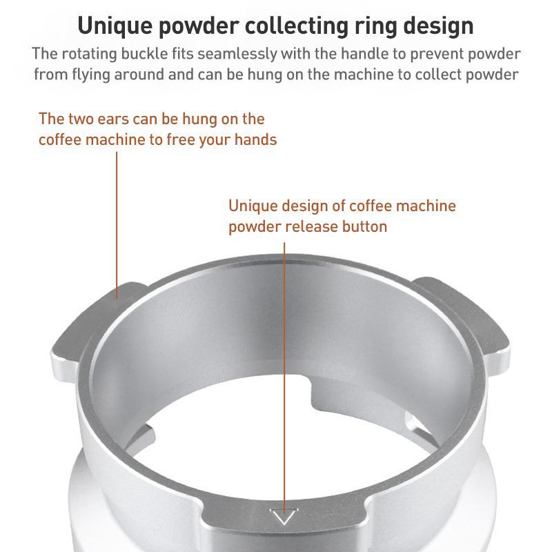 Espresso Dosing Funnel Aluminum Alloy Coffee Powder Ring For Barsetto Portafilter 2