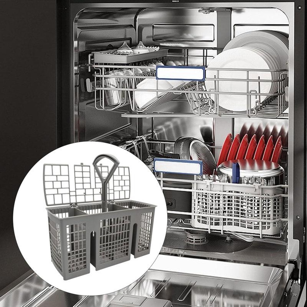 Universal Dishwasher Cutlery Basket For Siemens Bosch Secure Knife Fork Organizer Rack 6