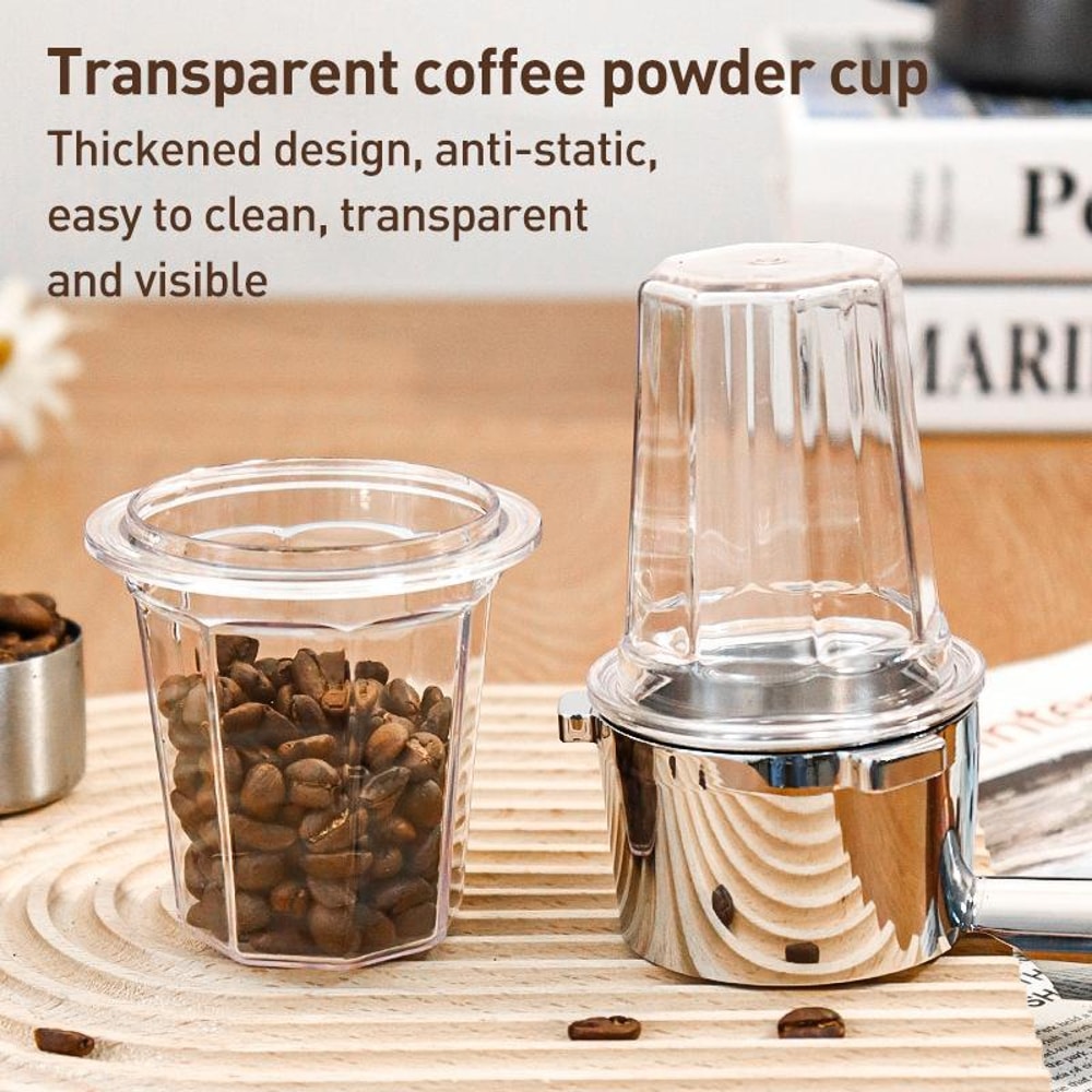 Precision Espresso Dosing Cup Transparent PC Grinder Cup For Portafilters 1