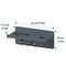 Thermomix Wall Mount Organizer Shelf With Hooks Space Saving Rack 4