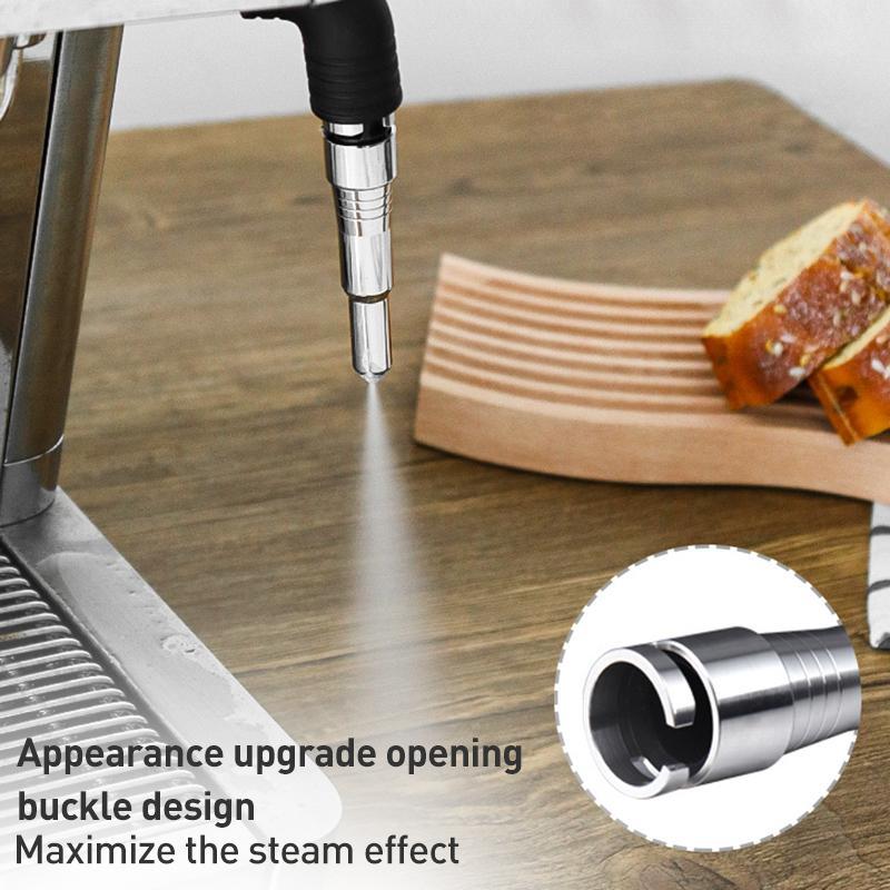 Steam Wand Nozzle Stainless Steel Snap On Upgrade for Perfect Microfoam