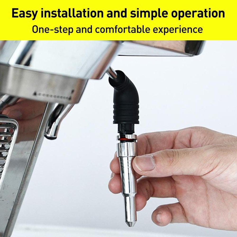 Steam Wand Nozzle Stainless Steel Snap On Upgrade for Perfect Microfoam