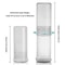 Adjustable Transparent Beard Brush Travel Case Portable Grooming Storage Tube 3