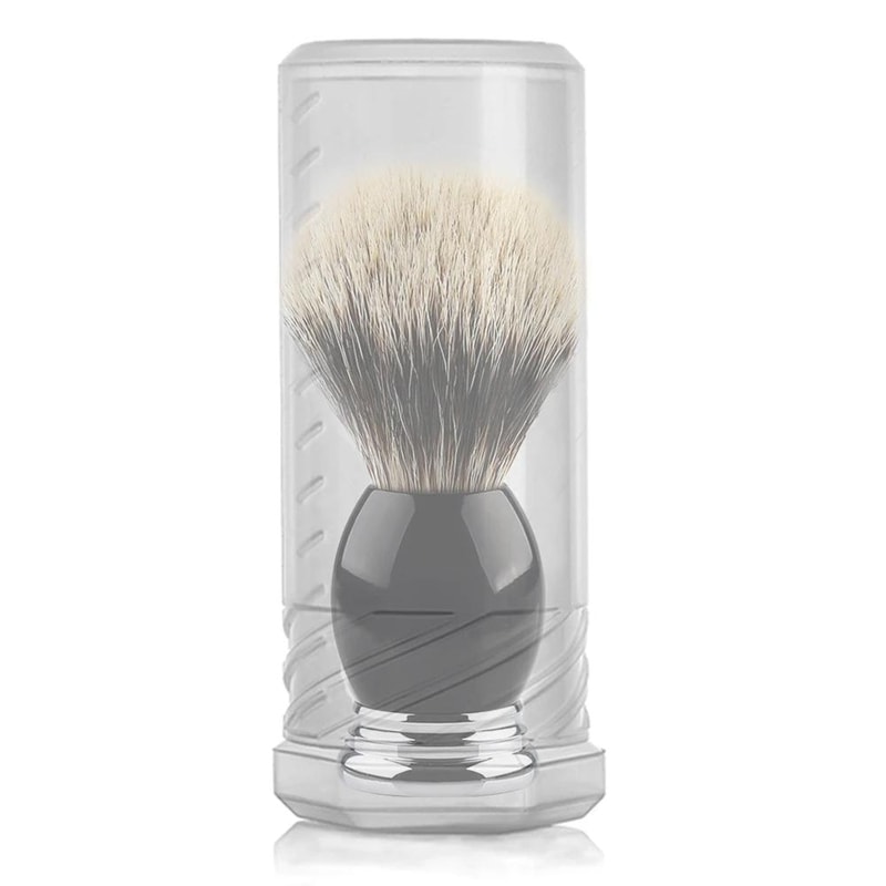 Adjustable Transparent Beard Brush Travel Case Portable Grooming Storage Tube 4