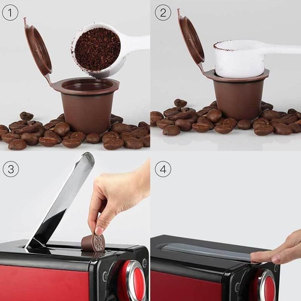 Reusable Coffee Capsule For Nescafe Refillable Pod Eco Coffee Filter 9