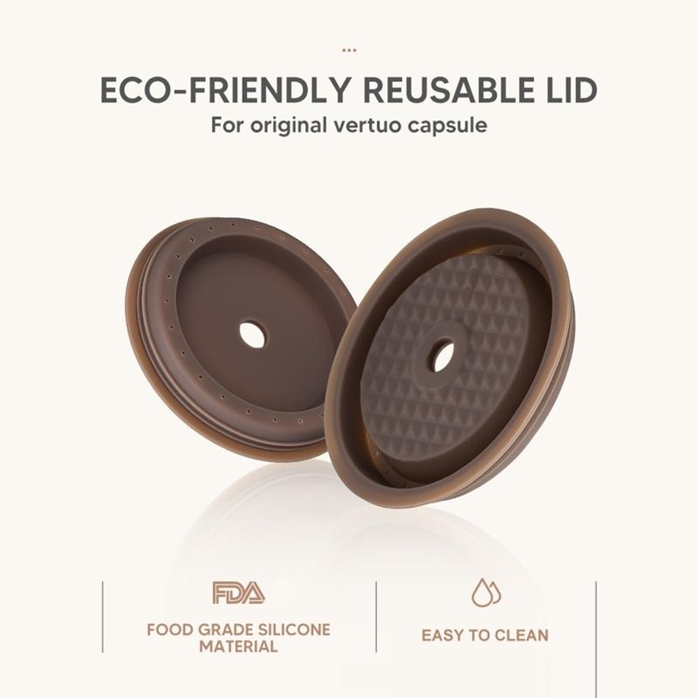 Reusable Vertuoline Coffee Capsule Cap Silicone Lid For Nespresso Vertuo Pods 6