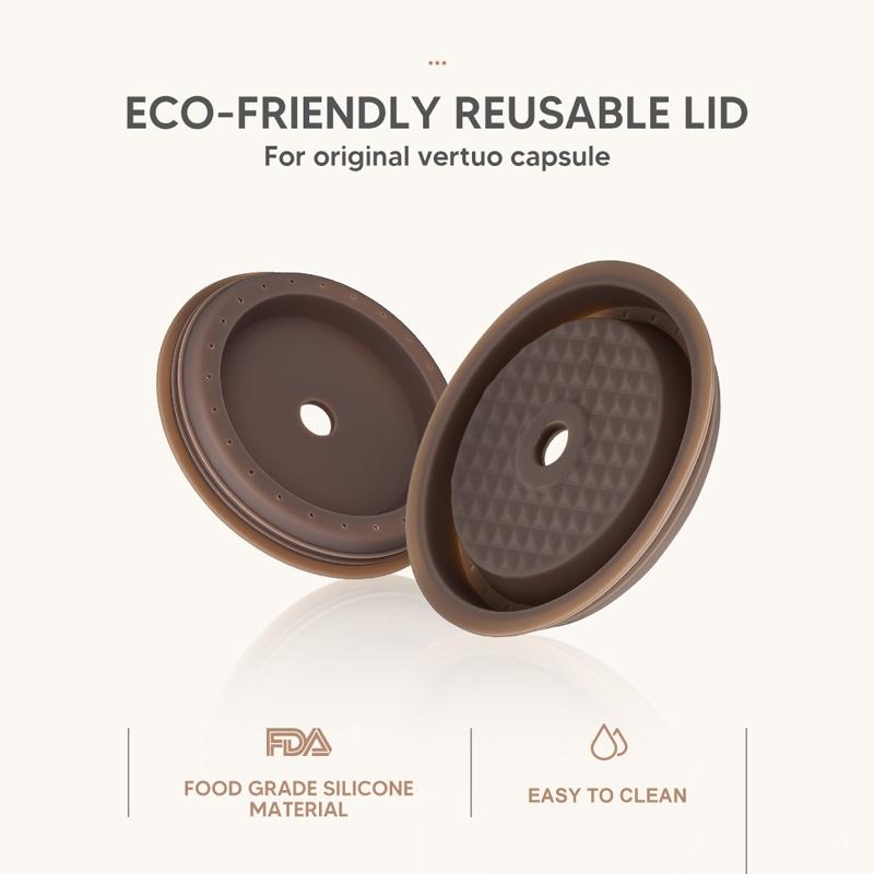 Reusable Vertuoline Coffee Capsule Cap Silicone Lid For Nespresso Vertuo Pods 6