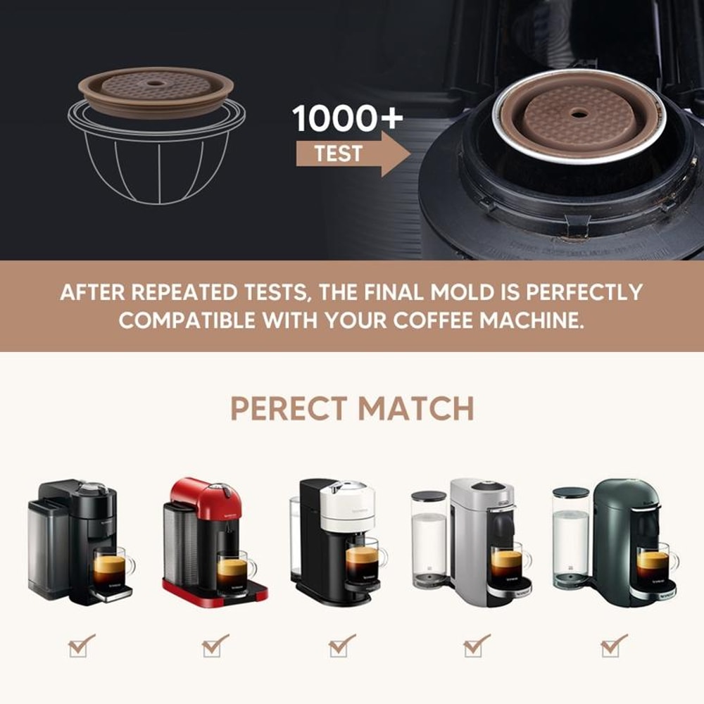 Reusable Vertuoline Coffee Capsule Cap Silicone Lid For Nespresso Vertuo Pods 4