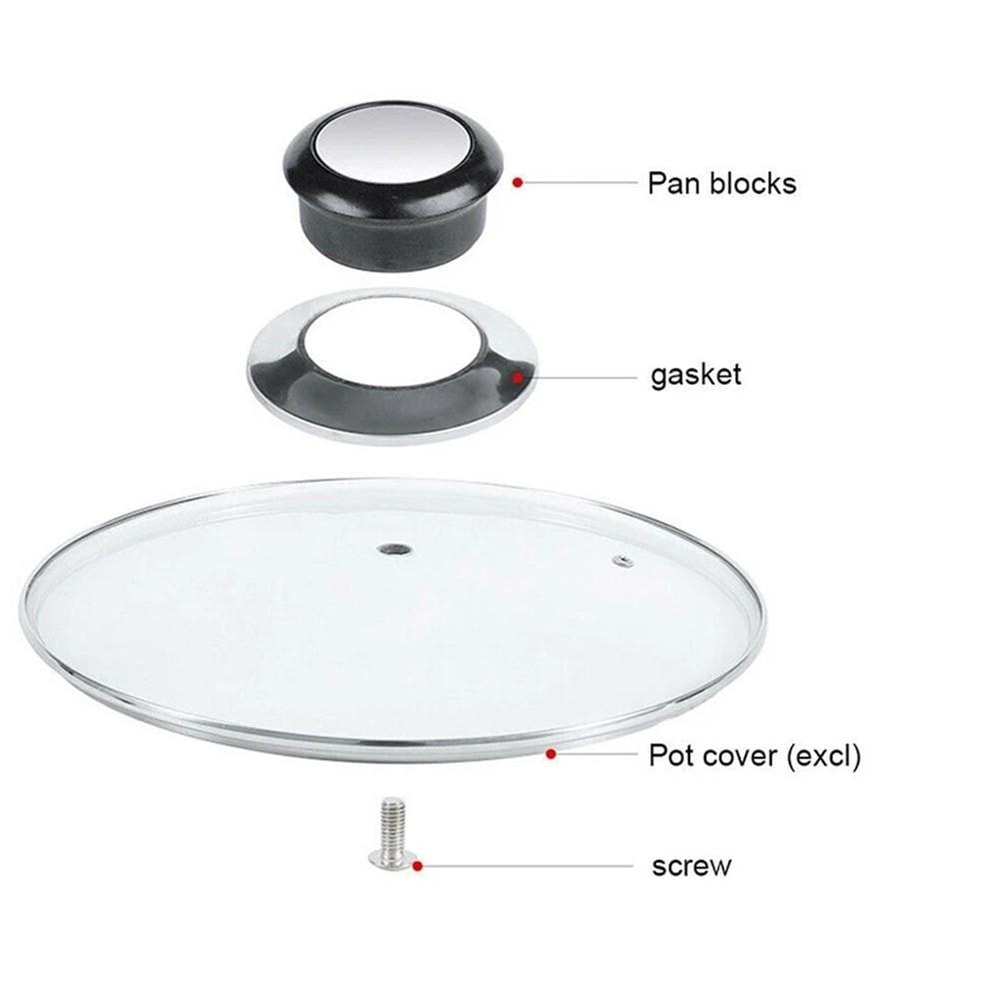 Heat Resistant Pot Lid Handle Stainless Steel Replacement Knob With Anti Scald Grip 1