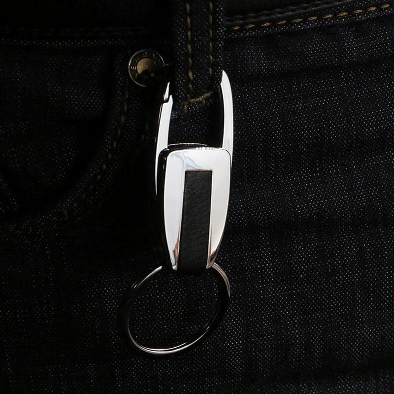 Premium Car Key Chain With Multi Tool Function Leather Metal Key Holder Durable Key Ring Organizer 4