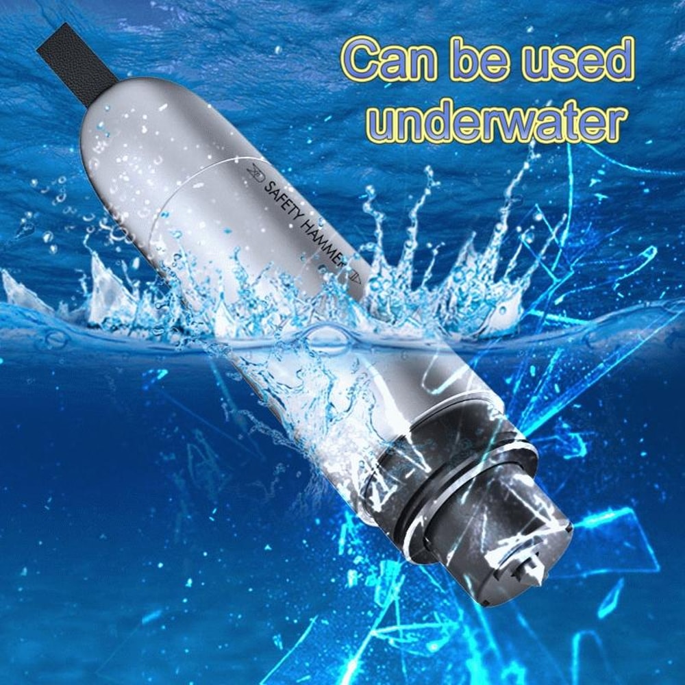2 In 1 Car Escape Tool Emergency Hammer With Seat Belt Cutter Window Breaker 6
