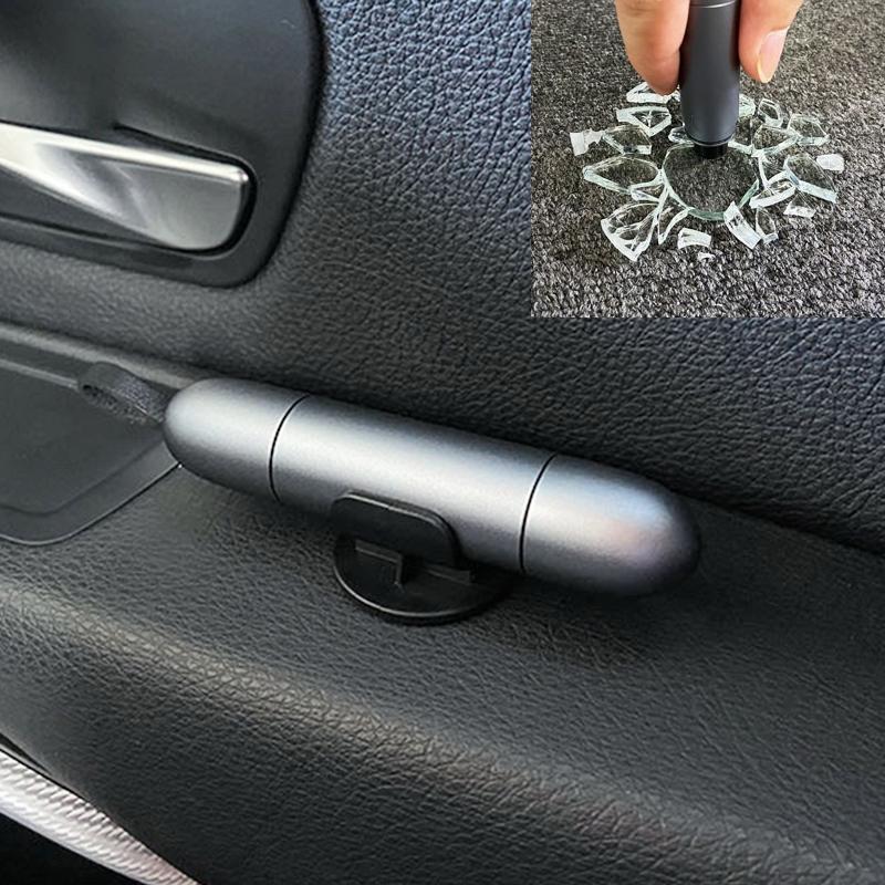 2 In 1 Car Escape Tool Emergency Hammer With Seat Belt Cutter Window Breaker 10