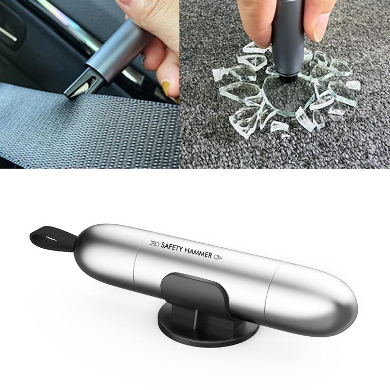 2 In 1 Car Escape Tool Emergency Hammer With Seat Belt Cutter Window Breaker 2