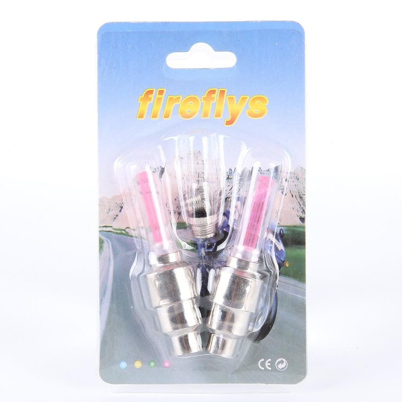 LED Tire Valve Lights For Cars Bikes Motorcycles Night Safety Wheel Lights 5
