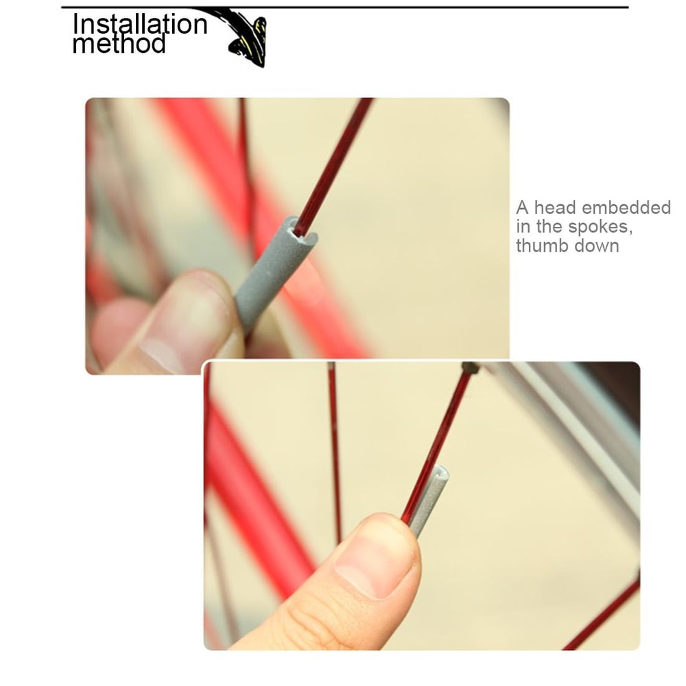 360 Bike Spoke Reflectors Safety Clips For Night Cycling Visibility 6