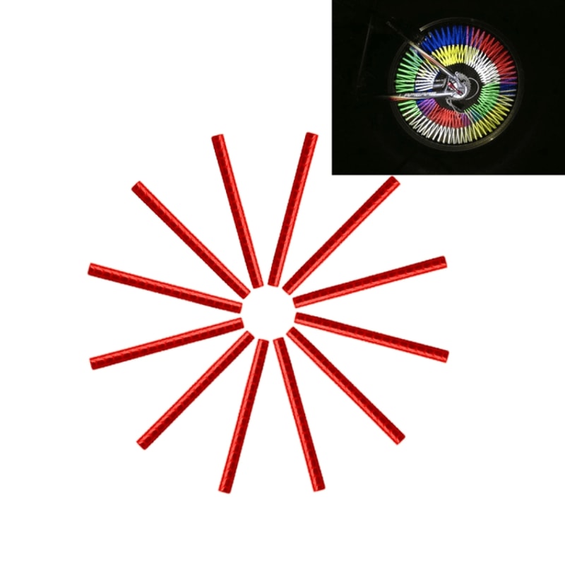 360 Bike Spoke Reflectors Safety Clips For Night Cycling Visibility 5