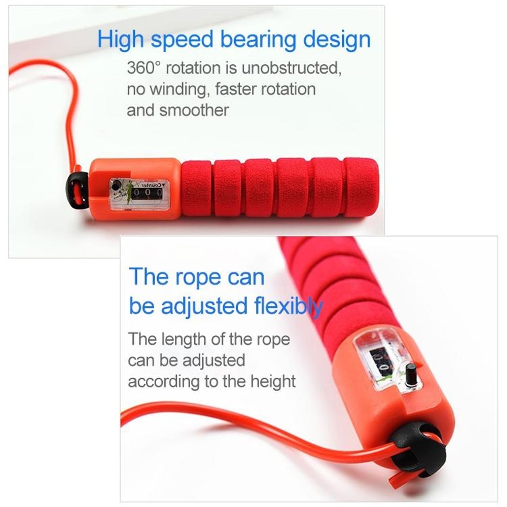 Smart Counting Jump Rope Adjustable Speed Fitness Skipping Rope With Counter 3