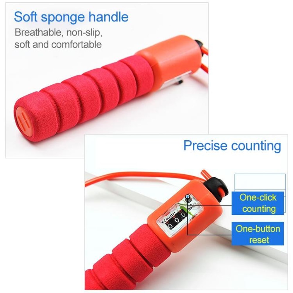 Smart Counting Jump Rope Adjustable Speed Fitness Skipping Rope With Counter 5