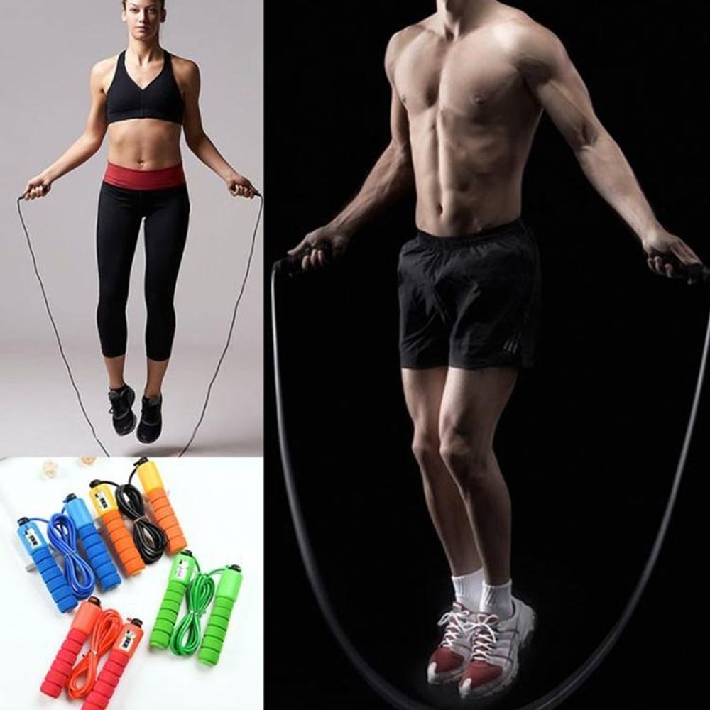 Smart Counting Jump Rope Adjustable Speed Fitness Skipping Rope With Counter 1