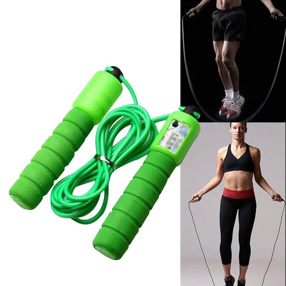 Smart Counting Jump Rope Adjustable Speed Fitness Skipping Rope With Counter 4