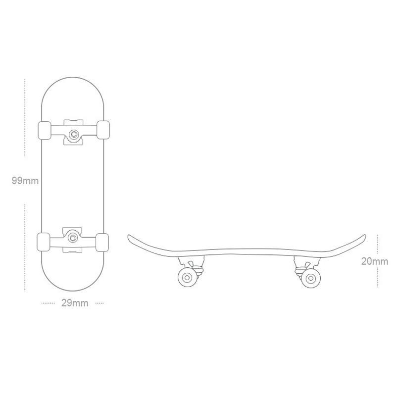 5 Layer Maple Finger Skateboard With Bearings Smooth Ride Mini Trick Board Toy 11